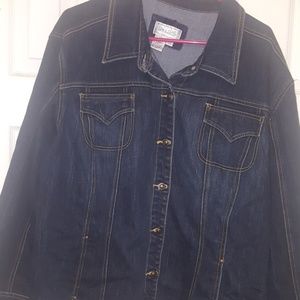 Dark blue jean jacket